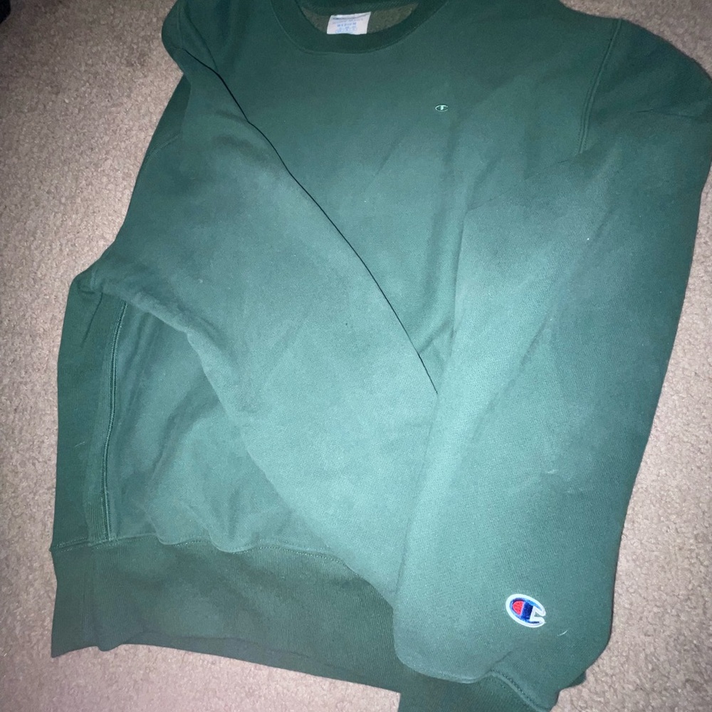 Champion Men's Green Sweatshirt